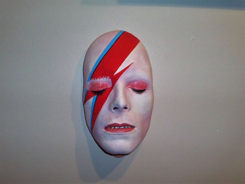 Life Face Cast David Bowie Aladdin Sane Versión 2 imagen 2