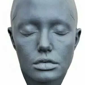 Life Face-cast van Angelina Jolie in wit