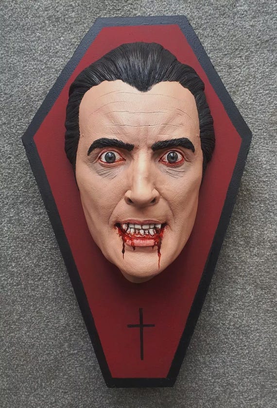 等身大ドラキュラ胸像 クリストファー・リー リアルスタイル - Etsy 日本