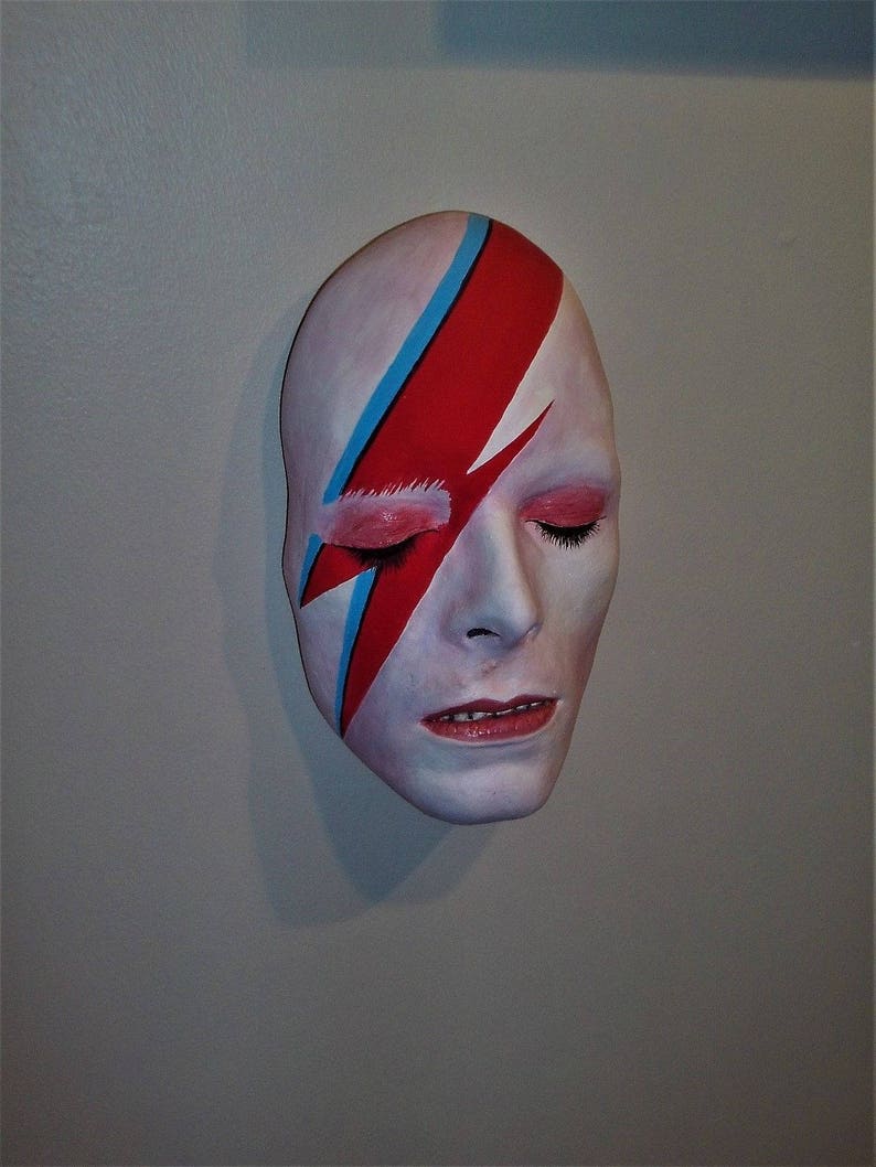 Life Face Cast David Bowie Aladdin Sane Versión 2 imagen 6