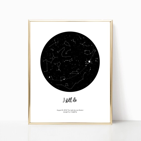 Star Chart Anniversary Gift