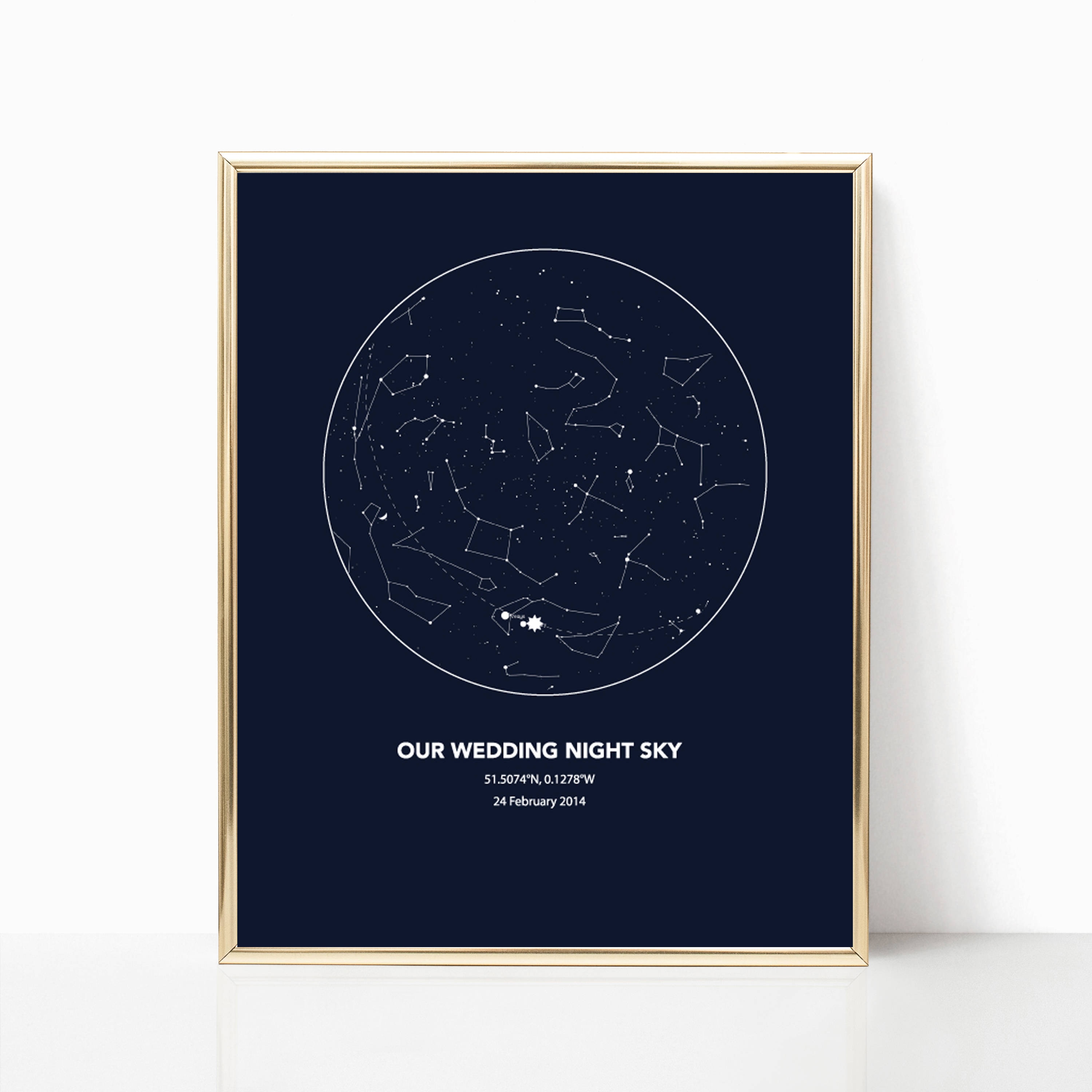 Constellation Print Night Sky Print Wedding Gift Gift for Women Digital Download Custom Star Map Print Anniversary Gift for Men