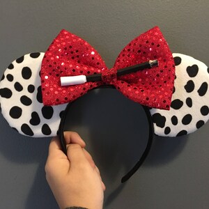 Cruella De'vil Themed Ears