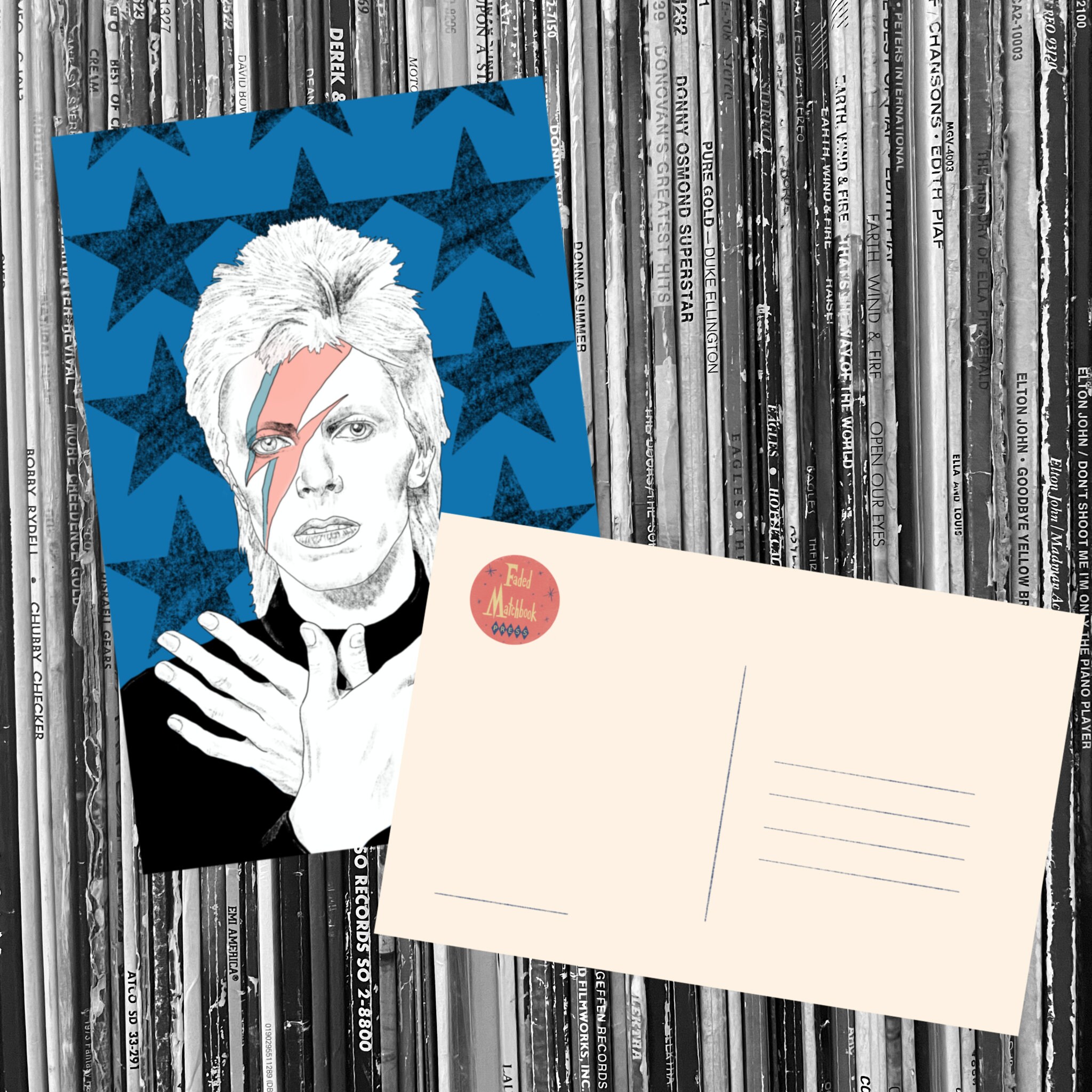 david bowie ポストカード V&A David Bowie デヴィッド・ボウイ ポストカード 2枚組の通販