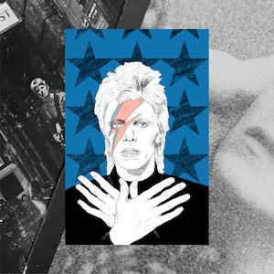 David Bowie Postcards - Etsy