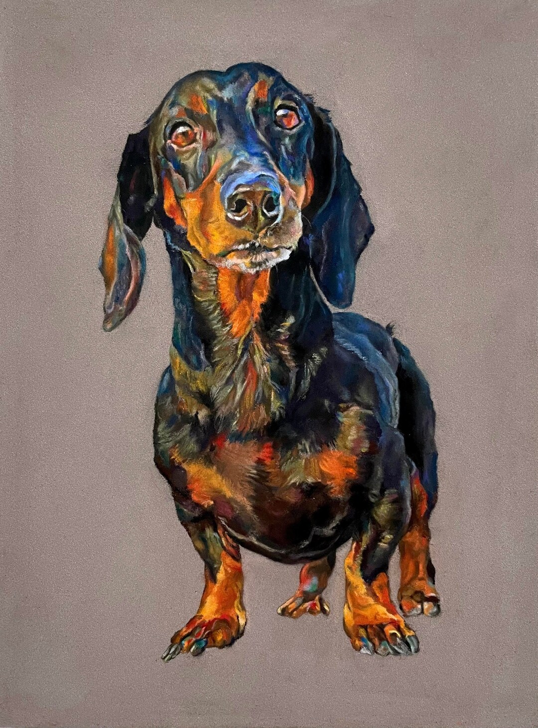 Pastel Pet Portrait Hand Painted Personalized Custom Dog Cat Painting ...