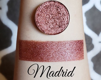 Pressed & Loose Eyeshadow [Madrid] Shimmer Eyeshadow, Pressed Pigment, Eye Shadow, Mineral Eyeshadow, Pigment, Reflective, Magnetic Pan