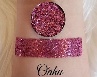 Pressed & Loose Glitter Eyeshadow [Oahu] Glitter Eyeshadow, Pressed Glitter, Cosmetic Grade, Magnetic Pan [BellavoniCosmetics]