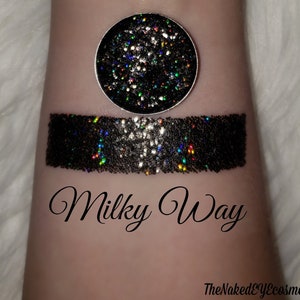 Pressed & Loose Glitter Eyeshadow [Milky Way] Glitter Eyeshadow, Pressed Glitter, Cosmetic Grade, Magnetic Pan [BellavoniCosmetics]