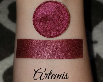 Pressed & Loose Eyeshadow [Artemis] Shimmer Eyeshadow, Pressed Pigment, Eye Shadow, Mineral Eyeshadow, Pigment, Reflective, Magnetic Pan