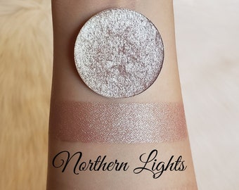 Pressed & Loose Highlighter [Northern Lights] Cool Tone, Handmade, Cheek, Inner Corner, or Brow Bone, Magnetic Pan [BellavoniCosmetics]