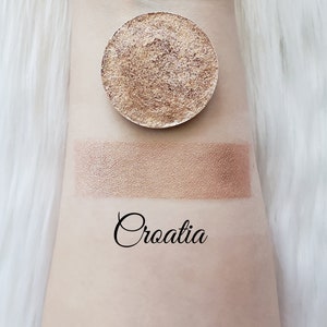 Pressed & Loose Powder Blush [Croatia] Handmade Blush, Cheek, Eyeshadow, Magnetic Pan [BellavoniCosmetics]