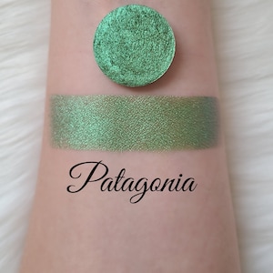 Pressed & Loose Eyeshadow [Patagonia] Shimmer Eyeshadow, Pressed Pigment, Eye Shadow, Mineral Eyeshadow, Pigment, Reflective, Magnetic