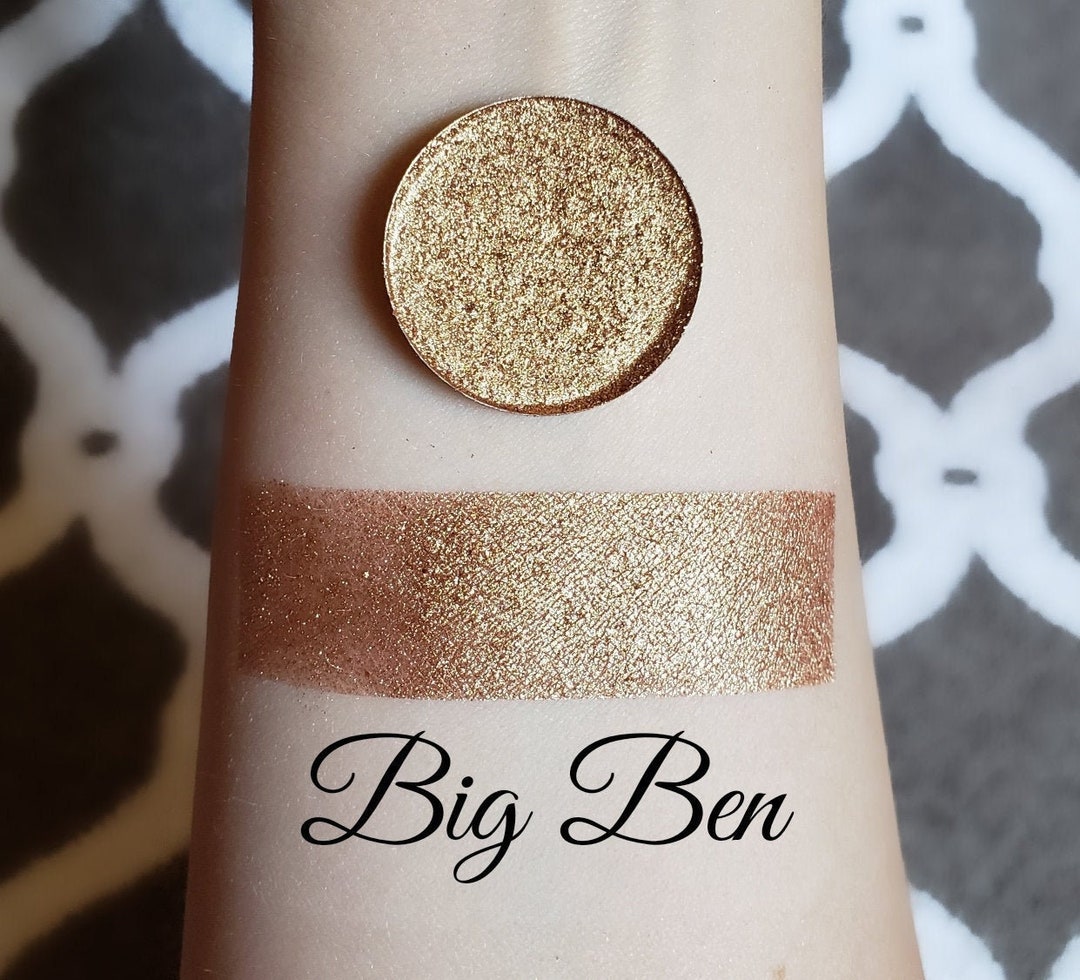 Big Ben Gold Shimmer Eyeshadow, Handmade Reflective Pigment - Etsy