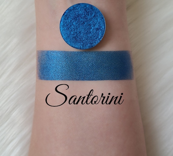 Handmade Blue Eyeshadow, Santorini, Vegan Mineral Pigment