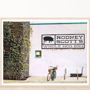 Charleston Prints, Barbecue Gift, Kitchen Wall Decor, BBQ Sign, Rodney Scott, Charleston SC