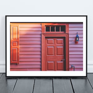 Colonial Williamsburg, William and Mary, Red Door, American History, Travel Wall Art, Williamsburg Gift