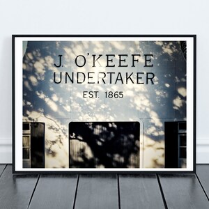 Ocean Springs MS, Mississippi, Typography Wall Art, Vintage Sign Photo, Dark Academia