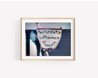 French Quarter Pharmacy Print: New Orleans Travel Photography, French Apothecary Art