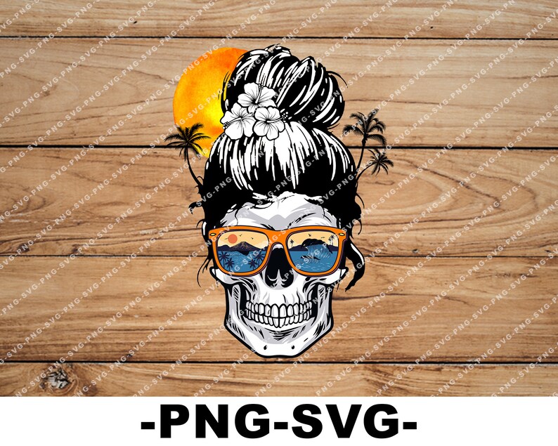 Download Summer Skull svg Mom Life Skull Sugar Skull SVG PNG ...