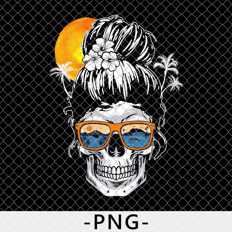 Download Summer Skull svg Mom Life Skull Sugar Skull SVG PNG ...