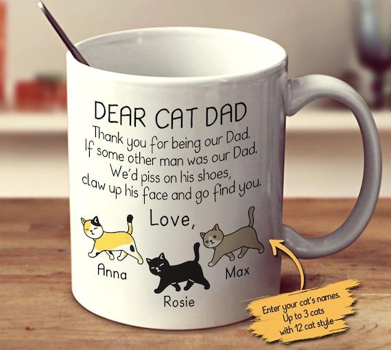 dear cat dad mug