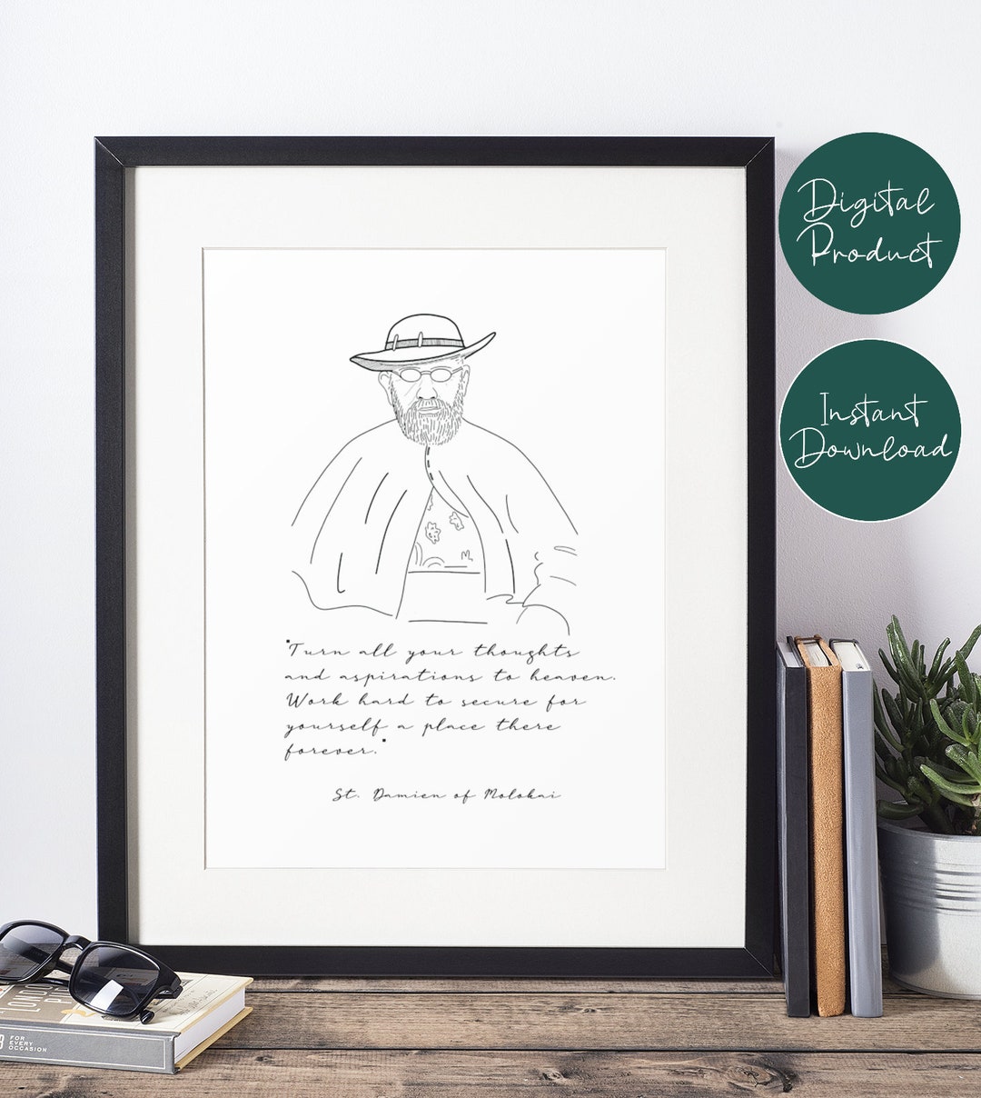 St. Damien of Molokai Quote, Digital Download, PRINTABLE Quote ...