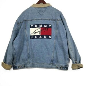 tommy hilfiger denim jacket 90s