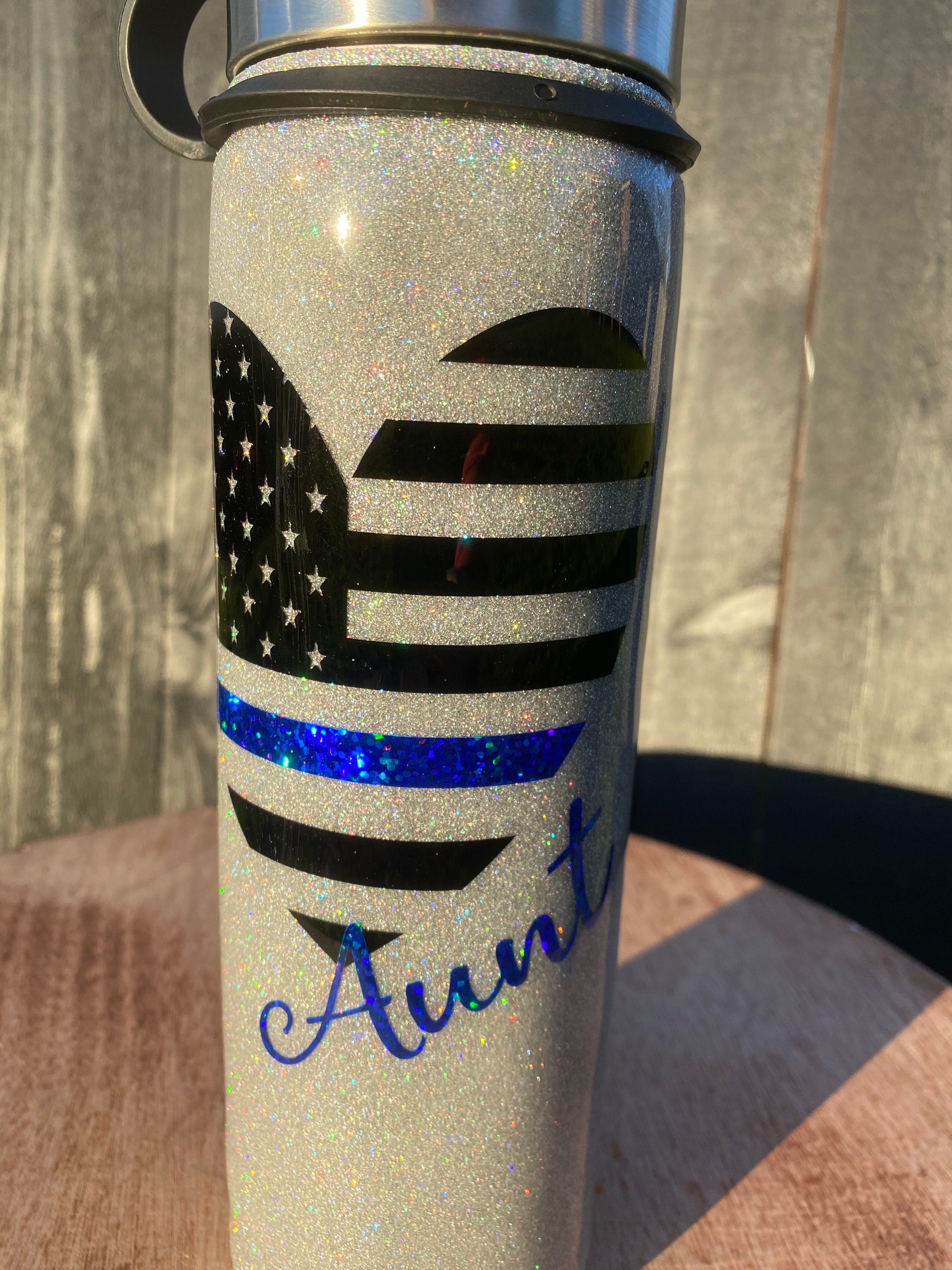 Back the Blue Thin Blue line Tumblers | Etsy