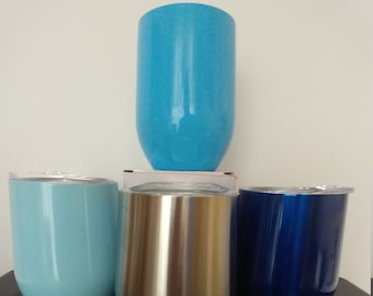 9oz Stemless Wine Double Wall Insulated Tumblers