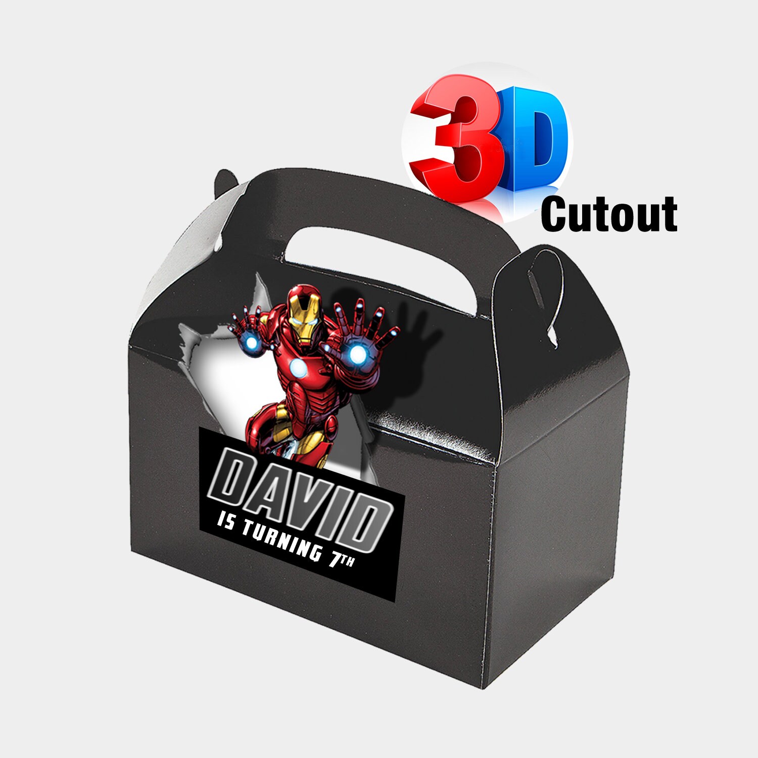 Iron Man Favor Boxes / Iron Man Party Supplies / Iron Man Box Etsy