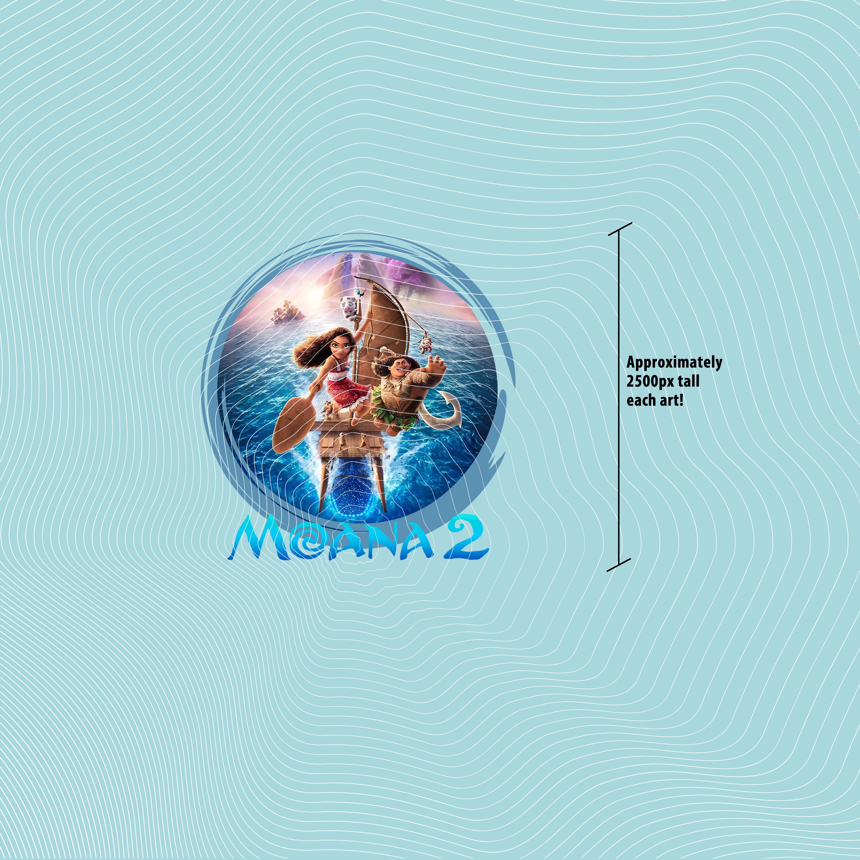 Moana 2 - Artwork PNG Pack - 300 DPI Transparent Background