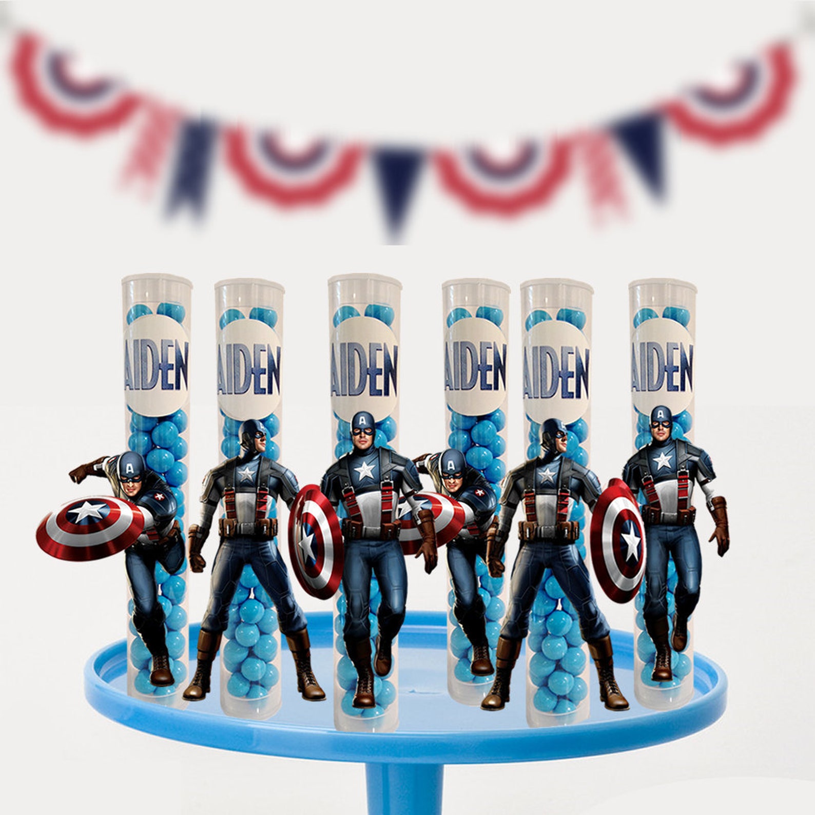 Captain America Party Favors / Gumball / Favor Boxes / Candy Etsy