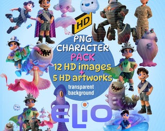 Elio Movie PNG Bundle | HD Character Images, Transparent Background (Digital Download)