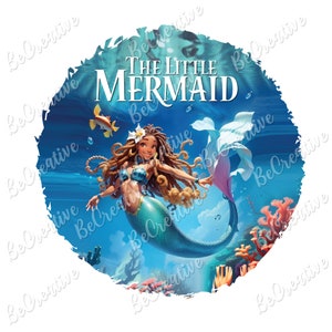 Little Mermaid 2023, PNG Transparent Background, Digital File, Instant Download