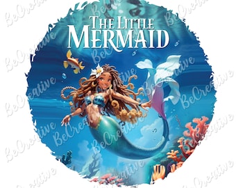 Little Mermaid 2023, PNG Transparent Background, Digital File, Instant Download