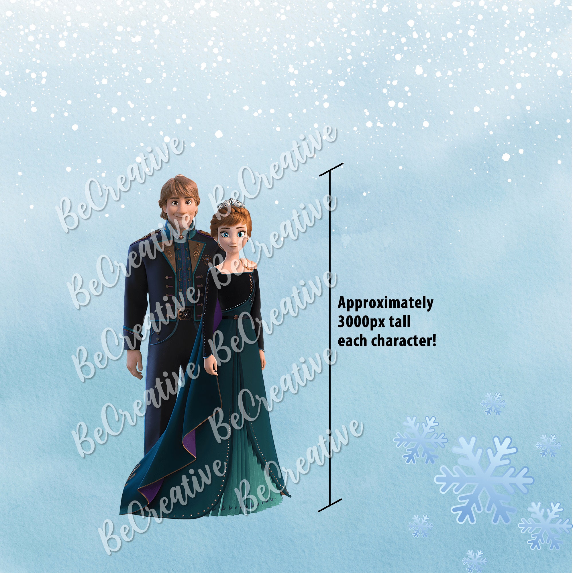 Frozen PNG Character Pack: 30 HD Images, Transparent Background