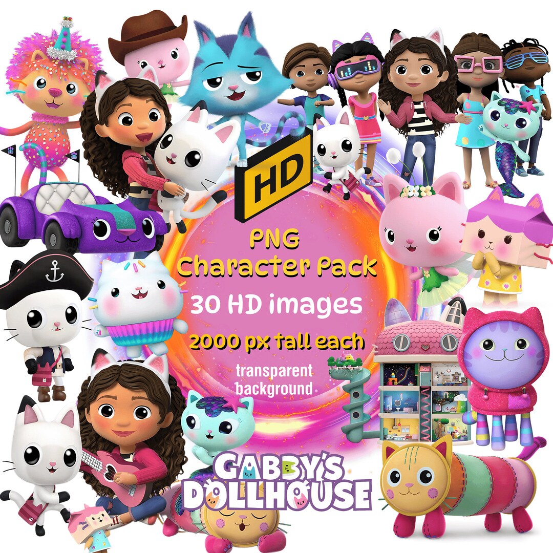 Gabby s Dollhouse PNG Character Pack 30 HD Images Up To 2000px Tall Gabby s Dollhouse PNG Character Pack 30 HD Images Up To 2000px Tall