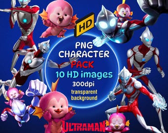Ultraman Rising PNG Character Pack: 10 HD Digital Images (Up to 2000px) (Digital Download)