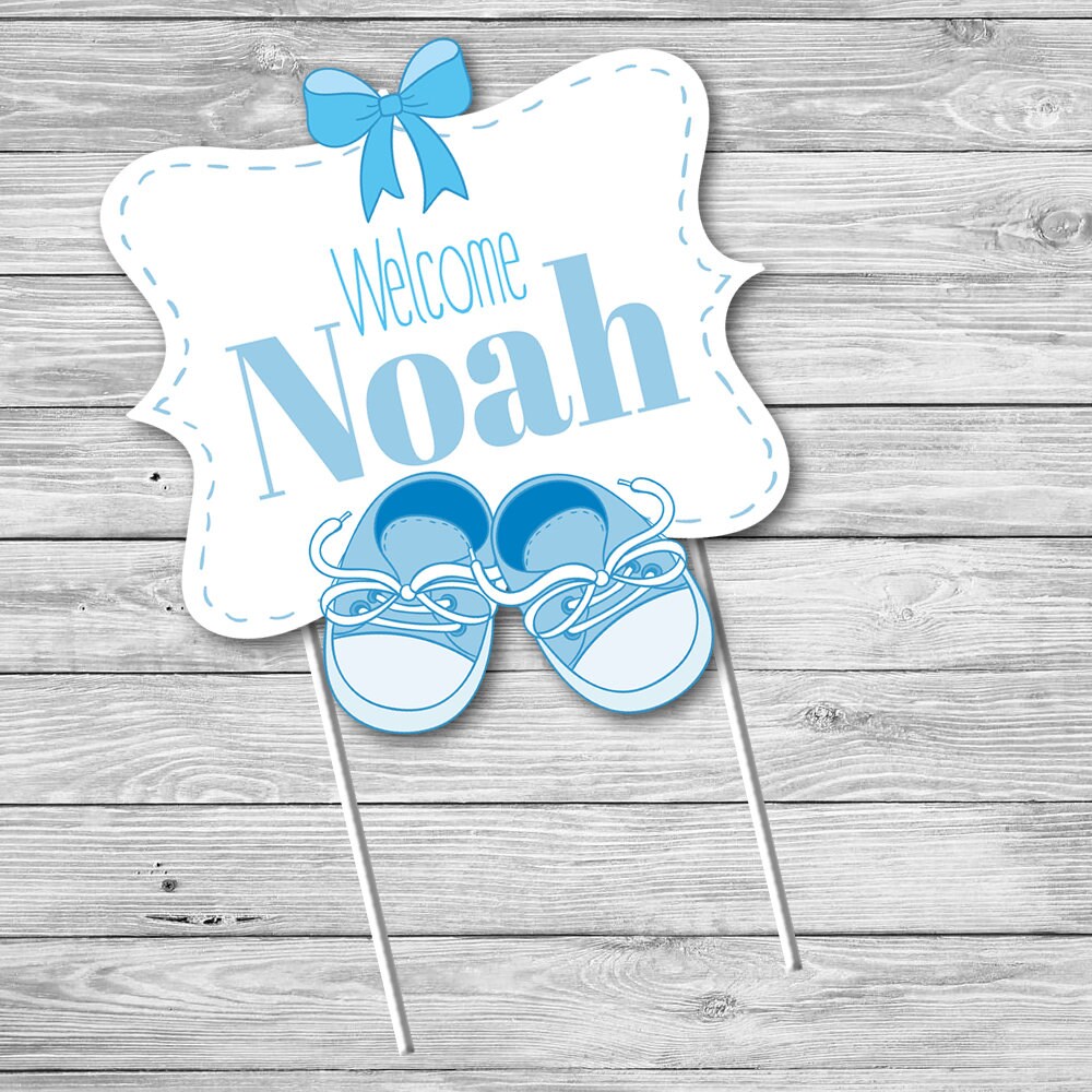 Baby Boy Custom Cake Topper Baby Shower Cake Topper Etsy