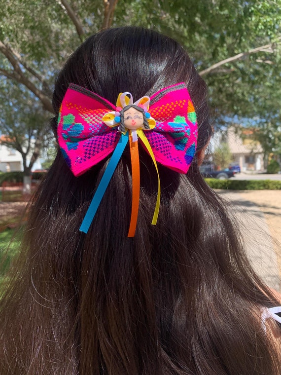 Cambaya Bow Mexican Hair Accessories monos Mexicanos coquette Bow mexican Hair Bow toddler Hair Accesories toddler Hair Clip toddler Bow Etsy Canada