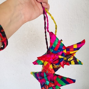 Handmade Mexican Christmas Star Ornaments | Set of 6