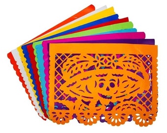 Papel picado/dia de muertos/ day of the dead/ofrenda decoration/coco/catrina/calavera /mexican banners/mexican party decoration