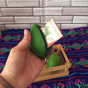 Monedero de lima / Monedero de cambio / bolso de viaje / billetera de monedas / bolsa de monedas / bolso pequeño / billetera pequeña / bolsa con cremallera / bolsa con cremallera