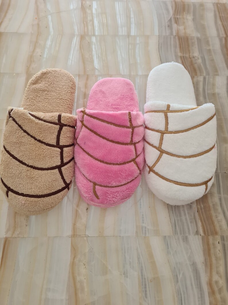 Concha Slippers/house Slipper/mexican Bread/concha/mexican Etsy