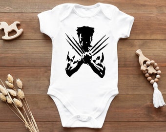 X-Men Wolverine Baby "Wolverine Logo" Bodysuit Baby Clothes