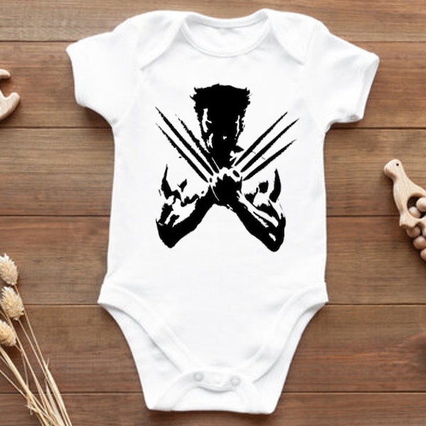 X-Men Wolverine Baby "Wolverine Logo" Bodysuit Baby Clothes