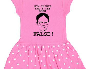The Office "Dwight False" Baby Rib Dress Baby Clothes