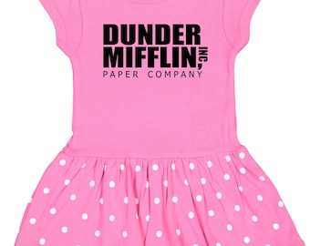 The Office "Dunder Mifflin" Baby Rib Dress Baby Clothes