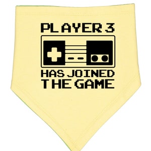 Video Game &quot;Player 3&quot;  Infant Baby Bandana Bib Baby Clothes